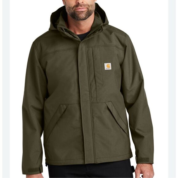 Carhartt Storm Defender Green Heavyweight Jacket Men’s 2XL Loose Fit - Picture 1 of 11
